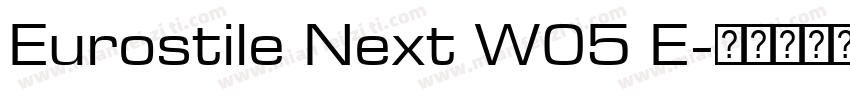 Eurostile Next W05 E字体转换